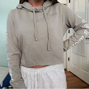 PINK cropped hoodie